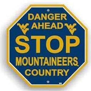  West Virginia Mountaineers Stop Sign