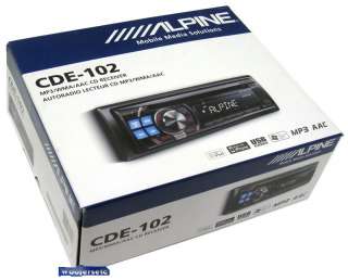 CDE 102 ALPINE CD//WMA USB IPOD AUX EQ STEREO CDE102  