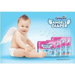    Angel Baby Diapers Medium Size # 3 (100 Count) 4x25 count Baby