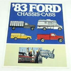  1983 83 FORD CHASSIS CAB Truck BROCHURE F250 F350 E350 