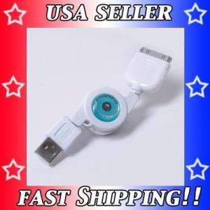 For iPod/iPhone 4 4S Retractable USB Sync Data Cable Wire FAST 