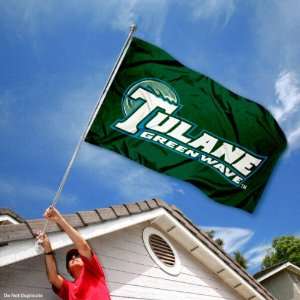   Tulane Green Wave TU University Large College Flag