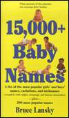   15,000+ Baby Names by Bruce Lansky, Meadowbrook 