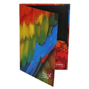  OBon Wildlife Parrot Folders. 4 Pack