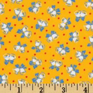   Bells Screamin Yellow Fabric By The Yard Arts, Crafts & Sewing