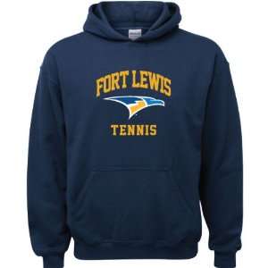  Fort Lewis College Skyhawks Navy Youth Tennis Arch Hooded 