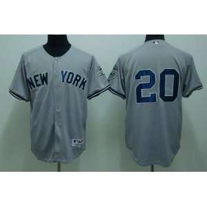 New York Yankees 20 Jorge Posada Grey Jersey Sports 