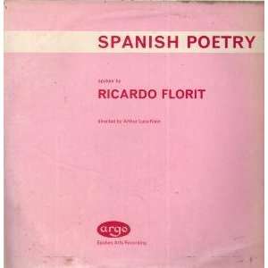    SPANISH POETRY LP (VINYL) UK ARGO 1962 RICARDO FLORIT Music
