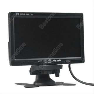 TFT LCD Car Rearview Headrest Monitor DVD VCR Color  