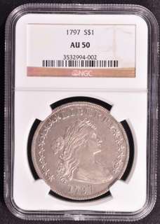 1797 BUST $1 NGC AU 50  