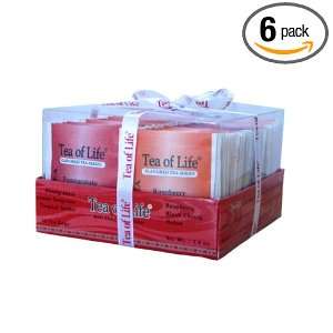 Tea Of Life Red Tea Series, Flavored, 48 Count Gift Tray Box, 3.4 