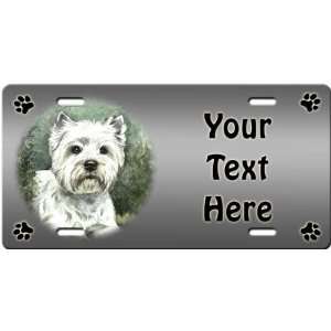  West Highland White Terrier Personalized License Plate 