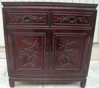 Antique CHINESE CHERRY WOOD CHEST OF DRAWERS Dresser Display Cabinet 