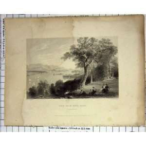    1839 VIEW HYDE PARK HUDSON RIVER YACHTS RICHARDSON