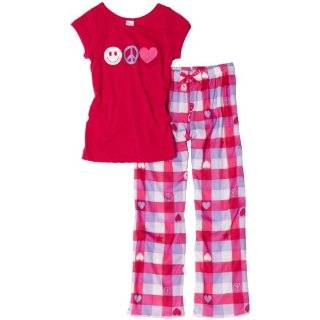 Luv 2 Sleep Girls 7 16 Plaid Smiley Face Sleepwear Set by Luv 2 Sleep