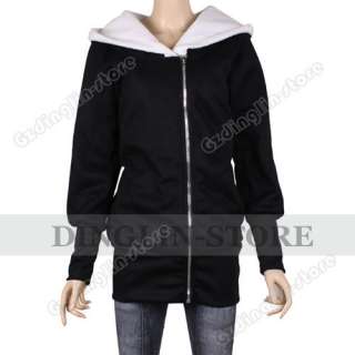 Fashion Long Sleeve Hoodie Jacket Coat Warm Sweater Outerwear Hooded M 