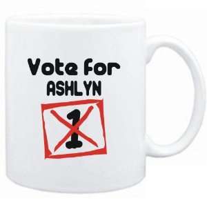  Mug White  Vote for Ashlyn  Female Names Sports 