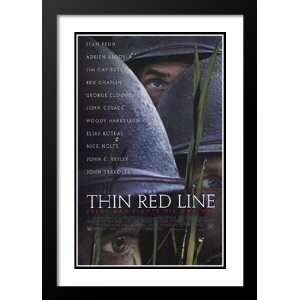   Thin Red Line 32x45 Framed and Double Matted Movie Poster   Style A