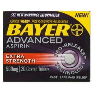   Extra Strength Aspirin   500 mg   20 ct