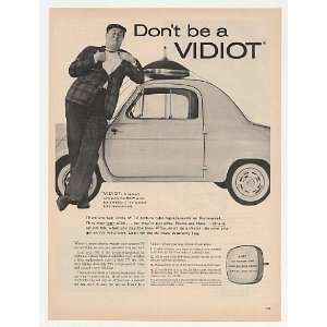  1960 Dont Be a Vidiot TV Picture Tube Kimble Glass Print 