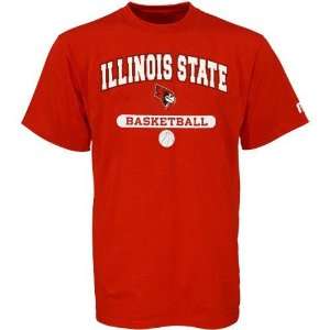 NCAA Russell Illinois State Redbirds Red Basketball T shirt  