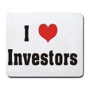  I Love/Heart Investors Mousepad