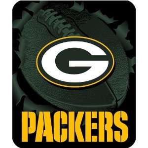 Green Bay Packers Royal Plush Raschel NFL Blanket (Burst 