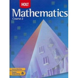 Mathematics Course 2, Grade 7 Holt Mathematics Hardcover by Edward B 