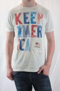NWT Howe Keep America Red/White/Blue Cotton Crew Tee XL  