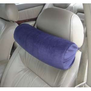  Memory Foam Car Neck Pillow With Headrest Strap (NAVY 