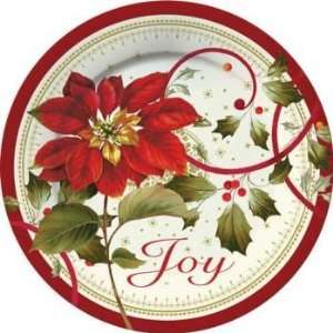  Joyful Poinsettia 11 inch Plates