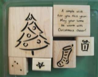 Stampin Up Christmas Holiday Winter U Pick rubber stamp sets & wheels 