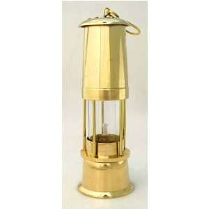  Reproduction Miners Oil Lamp in Brass