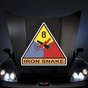  Army 8th Armored Division Iron Snake 20 DECAL Automotive