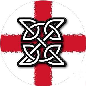  Pack of 12 6cm Square Stickers Celtic England Flag