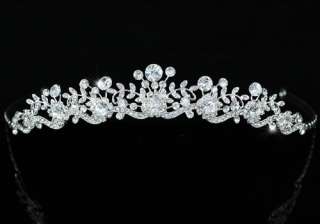 Bridal Sparkling Tiara use Swarovski Crystal T1452  
