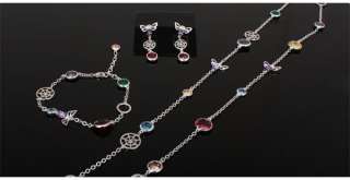 Kinkymerry Luxury Jewelry CZ color crystal Strands Bracelet tb1217 3 