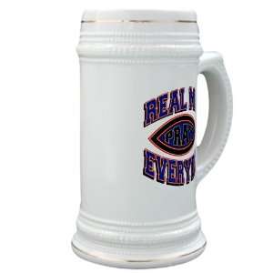   Stein (Glass Drink Mug Cup) Real Men Pray Every Day 