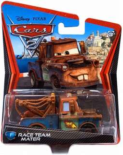 Disney Pixar Cars 2 Movie Race Team Mater Mattel Die Cast Toy  