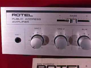 ROTEL QA40 PA Amplifier with AM / FM Tuner  
