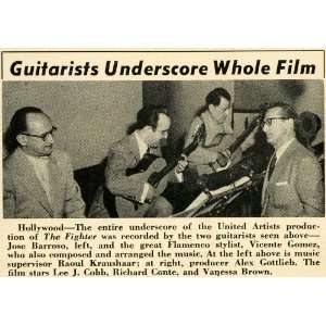 1952 Print Guitarists Fighter Film Score Barroso Gomez   Original 