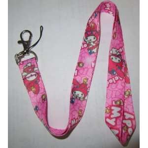My Melody Color Lanyard Keychain 