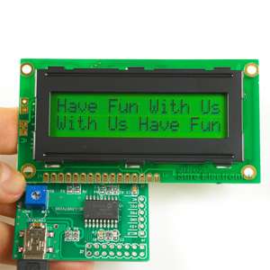 1602 Character LCD Display with Jade Green Screen  