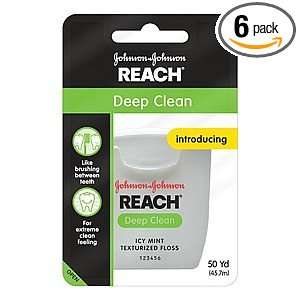  Reach Deep Clean Texturized Floss, Icy Mint 50 Yd /45.7 M 