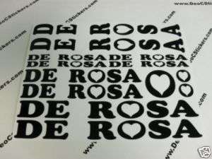 13 Set DE ROSA Bikes Decals Stickers Bicycles 17T  