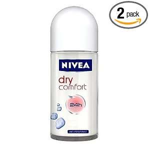  Nivea Dry Comfort Deodorant Roll On, 1.7 Fluid Ounce (Pack 