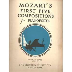  Sheet Music Mozarts First Five Compositions 33 Everything 