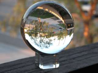 110mm 4 Clear Fused quartz Crystal Ball Sphere Gift  