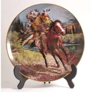   Charging Warrior collector plate by Tom Beecham CP576