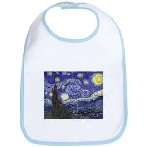    Baby Bib Sky Blue Van Gogh Starry Night HD 